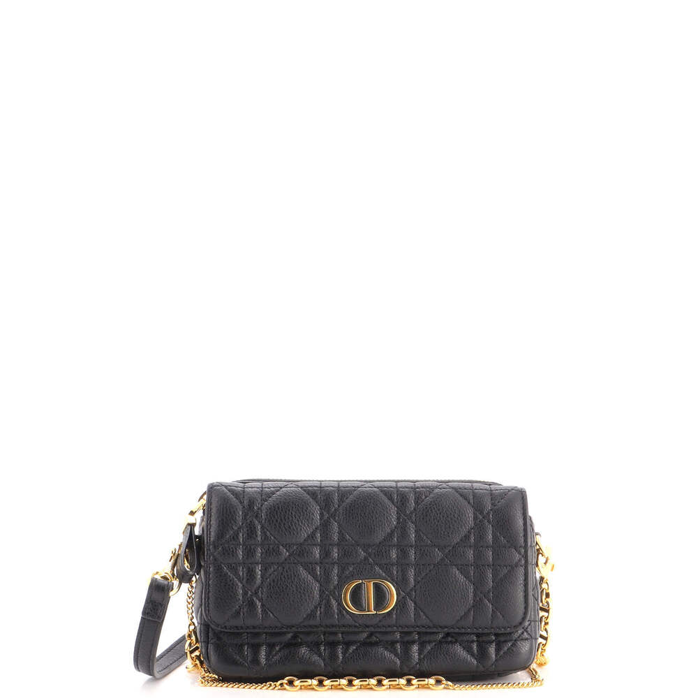 Christian Dior Caro Flap Double Pouch Crossbody Bag
